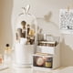 thumbnail image 4 of Organizador de Brochas de Maquillaje con Estante Giratorio de 360°, Vitrina con Cajón para Sala de Estar C, 4 of 5