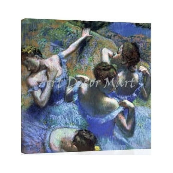 Blue Dancers-Degas - CANVAS OR FINE PRINT WALL ART