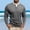 Grey, variant on Men T Shirts Long Sleeve Button Down Crewneck Henley Shirt Basic Blue Button Up Shirt Mens Workout Shirts