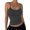 Gray, variant on Women'S Minimalist Solid Color Backless Spaghetti Strap Camisole Summer Layering Basic Top