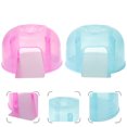 thumbnail image 3 of Nid Rafraîchissant en Plastique Translucide pour Hamster Encourage Instinct de Nidification 2 Pcs, 3 of 9