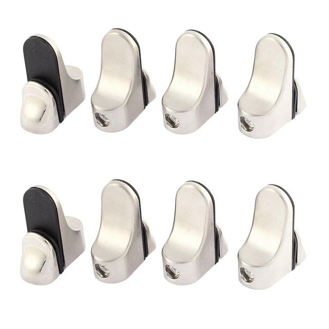 Tensor de estante de vidrio de 3-20mm de espesor, soporte de montaje de Clip, acero inoxidable, 8 Uds.