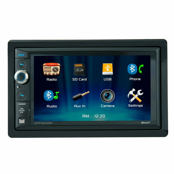 arrendamiento cobertura prima Dual Electronics XVM286BT 6.2 inch LED Backlit LCD Multimedia Touch Screen  Double DIN Car Stereo with Built-In Bluetooth, USB/microSD Ports & Steering  Wheel Remote Control - Walmart.com