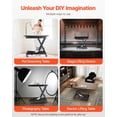 thumbnail image 6 of 28" Electric Lift Table Single Scissor Electric Lifting Platform 330 lbs 4 Wheel, 6 of 10