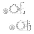 thumbnail image 5 of LeCalla 925 Sterling Silver Light-Weight Bamboo Hoop Earrings for Women and Teen 40MM, 5 of 7