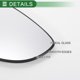 thumbnail image 4 of Reemplazo de vidrio del espejo retrovisor convexo del lado del pasajero derecho, no calefaccionado, adecuado para Ford B Max 2012-2018, 4 of 6