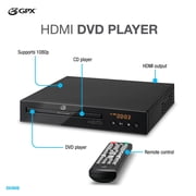 GPX DH300B DVD Player HDMI 1080p Upconvert with Remote Control