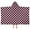 Black And Pink, variant on Brown and White Checkerboard Checkered Pattern Hooded Bath Towel,50"x30" for Ages 3 To 12 Kids, Quick Dry Lightweight Soft Microfiber Hood Beach Towel Cover Up for Kids