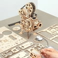 thumbnail image 4 of Rompecabezas 3D para adultos, kit de modelo de madera DIY para adultos para construir, juego de construcción de engranajes mecánicos de película portátil, proyector de cumpleaños, 4 of 5
