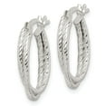 thumbnail image 5 of Sterling Silver Twisted Hoop Earrings, 5 of 5