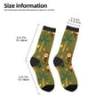 thumbnail image 2 of Kids Girls Boys Socks - Monkeys Swinging from Palms Comfort Breathable Crew Socks for Boys Girls Kids, Soft Athletic Running Socks for Boys Socks 6-10 Years Old, 2 of 6