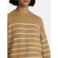 thumbnail image 3 of Time and Tru Women's Striped Sweater and Jogger Pants Set, Sizes XS-XXXL, 3 of 4