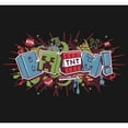 thumbnail image 2 of Girl's Minecraft Creeper Boom Colorful  Graphic Tee Black Medium, 2 of 4