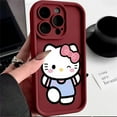 thumbnail image 3 of Sanrio-funda de teléfono de Hello Kitty para Iphone, carcasa anticaída de silicona para Iphone 14, 13, 11, 12, 15 Pro Max, XR, XS, 7, 8, 15 Plus, SE2, Y2k, regalo para niña, 3 of 5