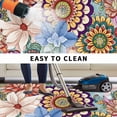 thumbnail image 5 of Boho Floral Outdoor Rug for Patio/Deck/Porch, Non-Slip Large Area Rug 5 x 7 Ft, Bohemia Colorful Mandalas Botanical Flower Indoor Outdoor Rugs Washable Area Rugs, Reversible Camping Rug Carpet Runner, 5 of 8