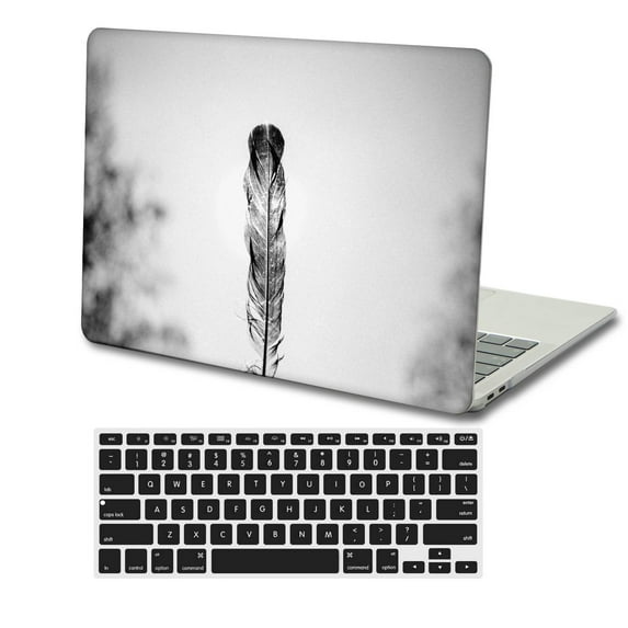 KSK KAISHEK Only for Old Version MacBook Air 13 inchs Case 2010 - 2017 Rel. Model A1466/A1369, Plastic Hard Shell + Black Keyboard Cover, Plants series 0703