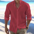 thumbnail image 2 of Yiaimeir Men's Vintage Button Down Bowling Shirts Short Sleeve Summer Beach Shirt，Size M-3XL, 2 of 4