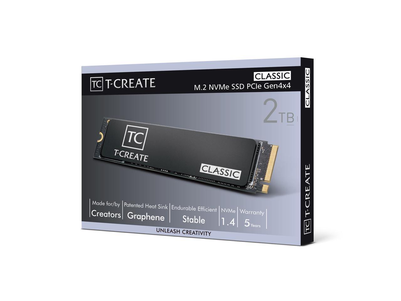 my*様　T-CreateClassic M.2 NVMe PCIe 2TB Team Group T-Create Classic M.2 2280 2TB PCIe Gen4x4 with NVMe 3D