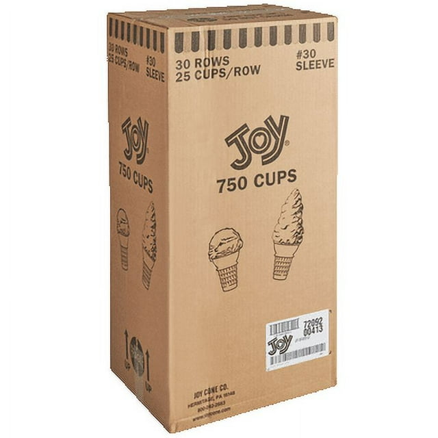 JOY #30 Flat Bottom Cake Cone - 750/Case | Versatile and Delicious