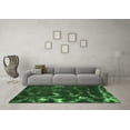 thumbnail image 3 of Ahgly Company Indoor Rectangle Oriental Emerald Green Modern Area Rugs, 4' x 6', 3 of 4