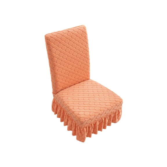 Elastic Chair Covers Stretch Slipcovers for Dining Chairs Skirted Couch Covers Slanted Circle Pattern Washable Stool Covers Living Room Decor Chair Protectors Set of 4 Fits Most Chairs