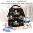 thumbnail image 5 of Pofeuu Cartoon Tractor Print Diaper Bag Backpack, Multifunction Travel Pack Maternity Baby Changing Bags, Large Capacity, Waterproof, 5 of 6