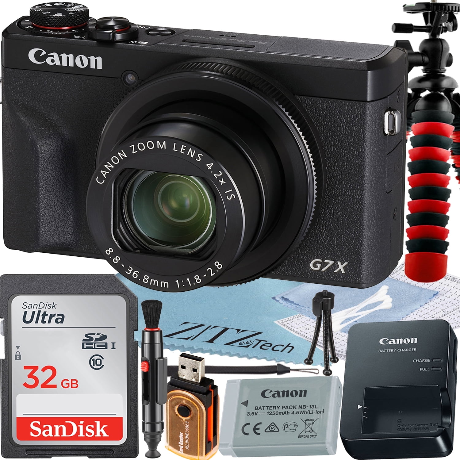 Canon PowerShot G7X Mark III 20.2MP 4K Digital Camera, 4.2x