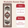 thumbnail image 6 of Hallway Runner Rug 2'x6' Washable Area Rugs Non Slip Laundry Rug Runner Floor Carpet Runners for Hallways Entryway Laundry Room Kitchen, 6 of 11