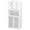 White, variant on Bathroom Storage Cabinet, Freestanding Bathroom Cabinet with Open Storage, Kitchen Pantry Cabinet with Doors, Bathroom Floor Cabinet with Door & Shelves
