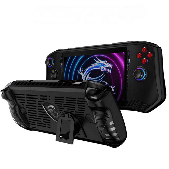 Étui de Protection en TPU Souple avec Béquille pour Console Portative MSI Claw A1M, Étui Arrière Antichoc, Accessoires de Jeu