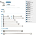 thumbnail image 7 of Amerock Lintel 3 inch (76mm) Center-to-Center Polished Nickel Cabinet Pull, 7 of 7