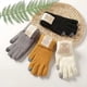 thumbnail image 2 of Guantes de punto de lana cálidos para estudiantes con pantalla táctil a prueba de frío y forro polar con estampado de piña para pareja de mujeres para otoño e invierno, 2 of 5