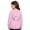 j-Pink7, variant on LIIPEE Girls Sweatshirts Casual Sparkly Graphic Printed Crew Neck Long Sleeve Hoodless Sweatshirt Kids Children Fashion Loose Fit Pullover Cute Comfortable Breathable Daily Tops,White,9-10 Years