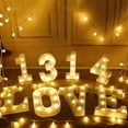 thumbnail image 4 of Alphabet Marquee Letters Sign LED Marquee Number Lights Sign with Timer Remote for Night Light，LED Letter Lights, 4 of 4