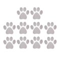 thumbnail image 1 of 10pcs Dog Footprint Stickers Cartoon Bathtub Stickers Prevention Decals Self-adhesive Tub Pasters (Grey), 1 of 3