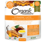Organic Traditions Latte - Turmeric with Probiotics, 5.3 oz