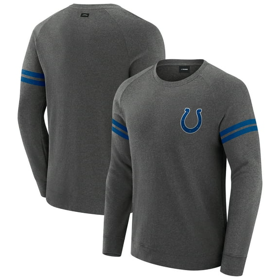 Men's J. Palmer Dark Heather Gray Indianapolis Colts Players Lounge Raglan Tri-Blend Sweatshirt