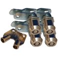 thumbnail image 4 of Prime Lock Cylinder 18-3320 For Baggage Compartment Doors; Ace Key Cam Lock; 5/8 Inch Length; Round Face; Chrome Plated; Two Keys; Pack Of 4, 4 of 5