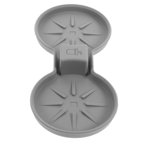 Clispeed Black Silicone Car Cup Holder Insert Spill Resistant Non Slip Mat