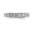 thumbnail image 4 of 950 White Platinum Wedding Diamond Round Ring Band, Size 6, 4 of 7