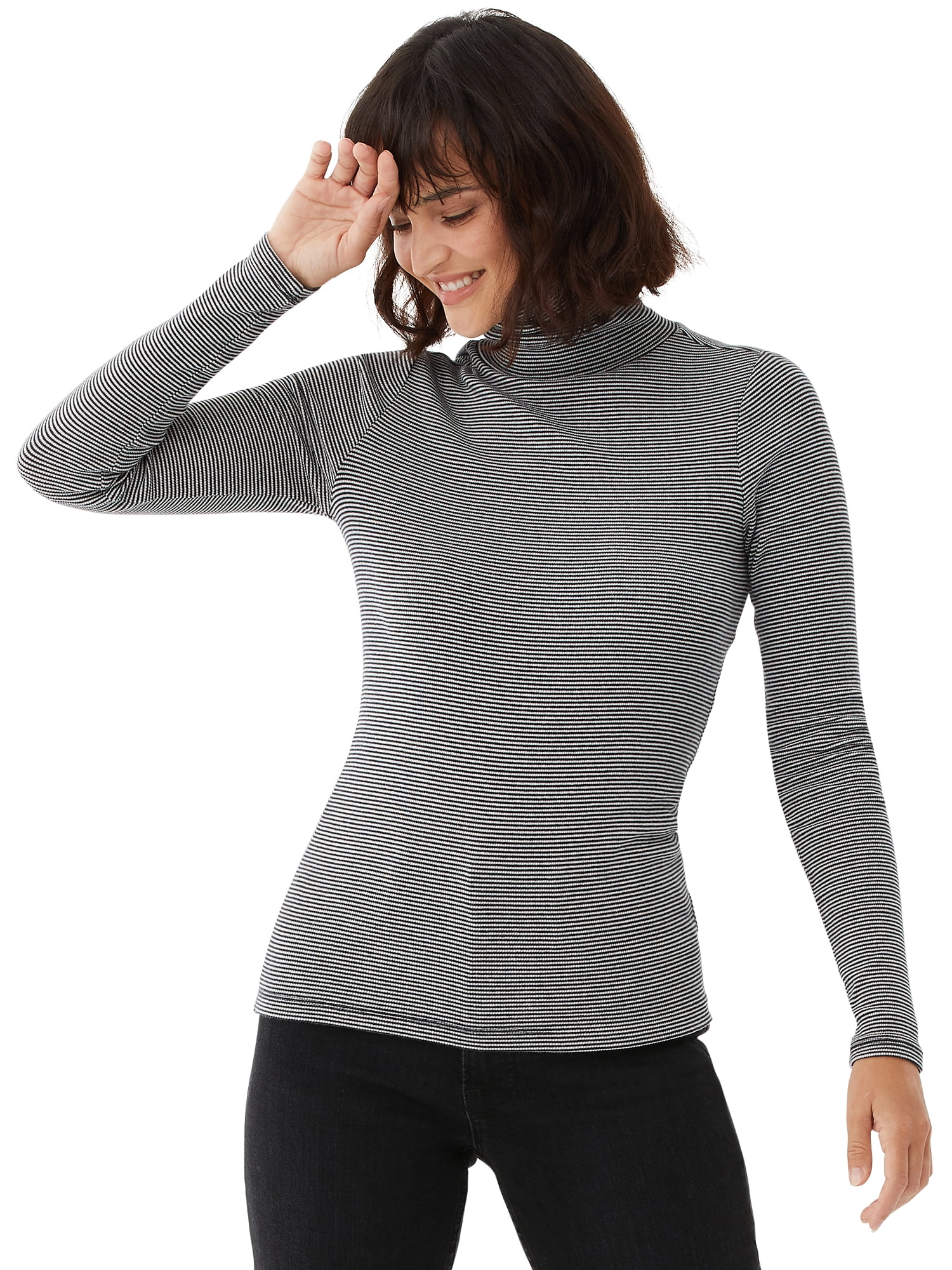 Fine Rib Turtleneck 