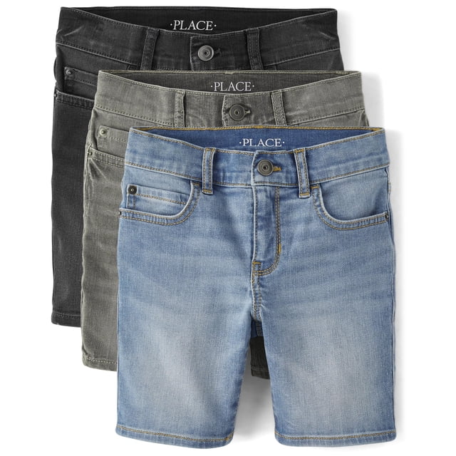 Pantalones cortos The Children's Place de mezclilla para niños, talla 8