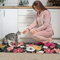 thumbnail image 3 of Multicolored Pioneer Flower Kitchen Rugs Sets Of 2,Anti Fatigue Kitchen Mat Rugs Non Slip Washable,Decorative Kitchen Floor Mats for Kitchen,Sink,Laundry,17"x30"+17"x47", 3 of 7