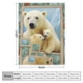 thumbnail image 4 of COMIO Polar Bear Throw Blanket Cozy Plush Cute Bears Flannel Ultra Soft Blankets Lightweight Fuzzy Party Blanket Gifts for Girls Women Men Boys Bed Couch Sofa, 4 of 6