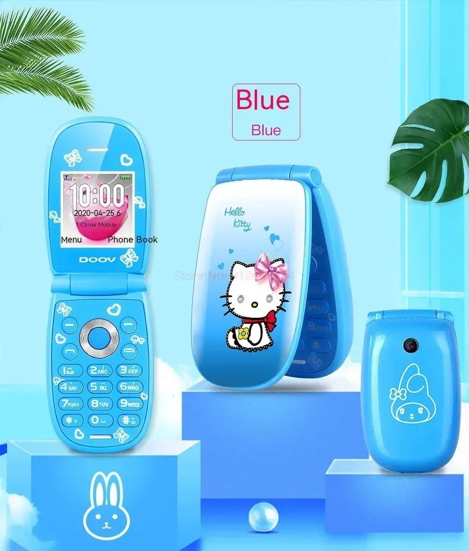 W88 Flip Phone Hellokitty Women Super Small Mobile Version