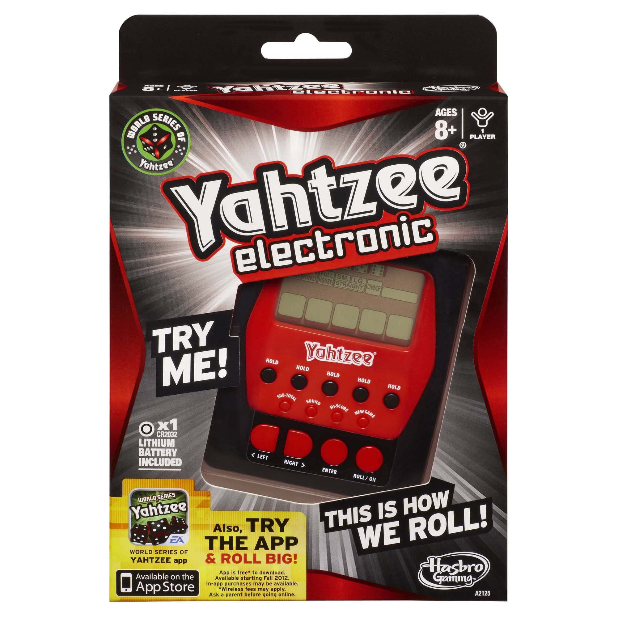 Yahtzee Electronic This Is How We Roll Hasbro Battery Travel Hand Held Game