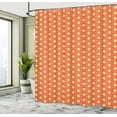thumbnail image 5 of Ambesonne Vibrant Shower Curtain, Colorful Squarcles, 69"Wx75"L, Dark Coral Mustard, 5 of 5