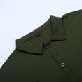 thumbnail image 6 of Mens T Shirts Polo Shirts Lapel Button Down Sports With Arm Pockets Solid Color Short Sleeve Mens Clothing,Green,XL, 6 of 7