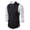 Black, variant on Men's Formal Vest Striped Print Turndown Collar Double Breasted Sleeveless Breathable Lightweight Summer Wedding Casual Waistcoat