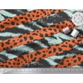 thumbnail image 3 of Soimoi Green Moss Georgette Fabric Leopard & Wild Animal Skin Print Fabric by The Yard 42 Inch Wide, 3 of 3